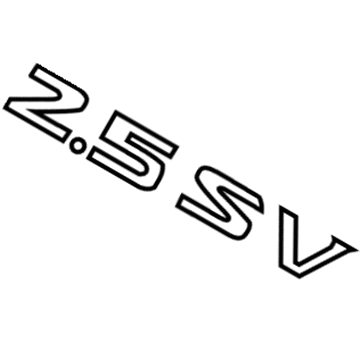 Nissan 84896-3TE0A Emblem-Trunk Lid