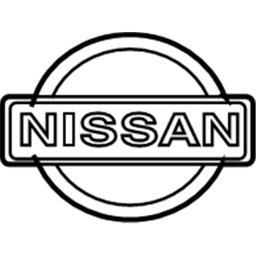 Nissan 84890-3TA0A Emblem-Trunk Lid