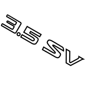 Nissan 84896-3TE0B Trunk Lid Emblem