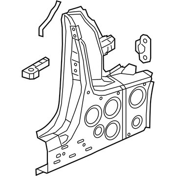 GM 13418864 Lock Pillar Reinforcement