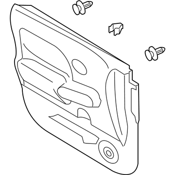 Nissan 80900-1FC1A FINISHER Assembly Front Door RH