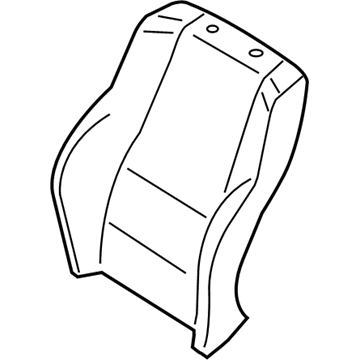 BMW 52-10-7-472-511 Cover, Comfort. Backrest, A/C Leather, Left