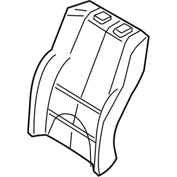 BMW 52-10-6-994-381 Foam Section, Backrest, A/C, Left