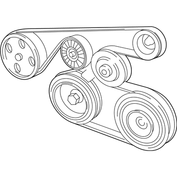 Lexus 90916-02793 BELT, V-RIBBED