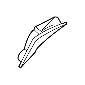 Honda 72457-TG7-A01 Garnish, R. RR. Center Corner