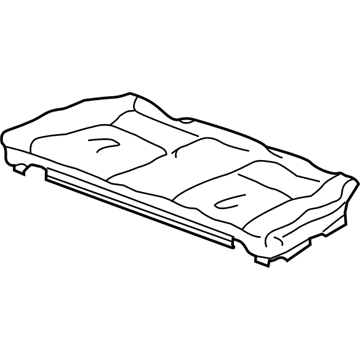 Honda 82131-S00-A12ZA Cover, Rear Seat Cushion Trim (Excel Charcoal)