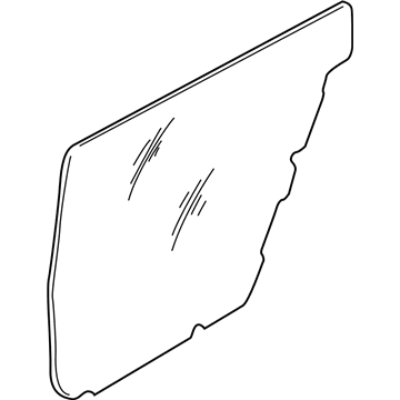 Kia 0K2AA72861 Screen-Rear Door, RH