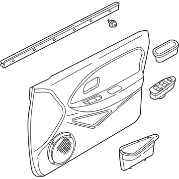 Kia 0K2AC68420D96 Trim-FDOOR, RH