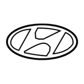 Hyundai 86300-D3100 Rear Trunk H Emblem