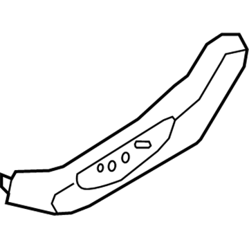 Nissan 87380-4RB2A FINISHER Assembly-Cushion, Fr Seat Outer LH