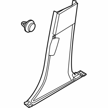 Nissan 76915-5MP0A GARNISH-CENTER PILLAR, LOWER RH
