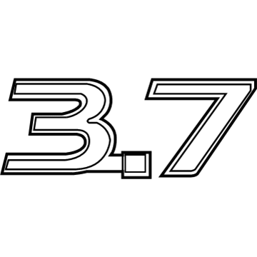 Infiniti 63890-3GW0A Front Fender Emblem, Right