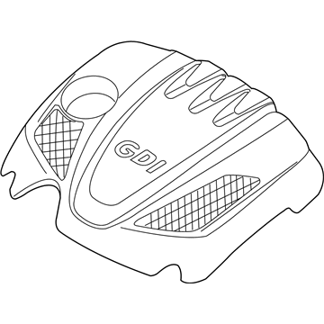 Kia 292402G700 Engine Cover Assembly
