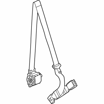 GM 86802638 RETRACTOR KIT-R/SEAT CTR BELT *BLACK