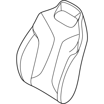 BMW 52-10-8-067-225 LEATHER COVER SPORT BACKREST