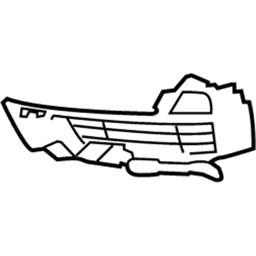 BMW 51-11-7-303-081 Grille, Side, Open, Left