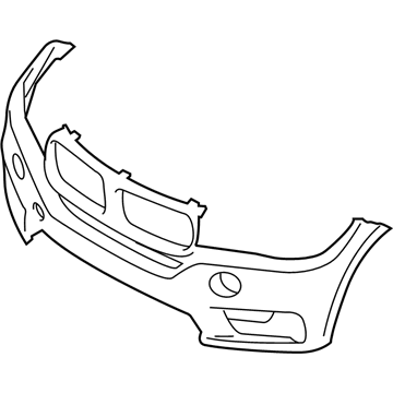 BMW 51-11-7-378-555 Panel, Bumper, Primed, Front