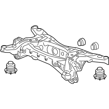 Honda 50300-SZA-A02 Sub-Frame Assembly, Rear Suspension