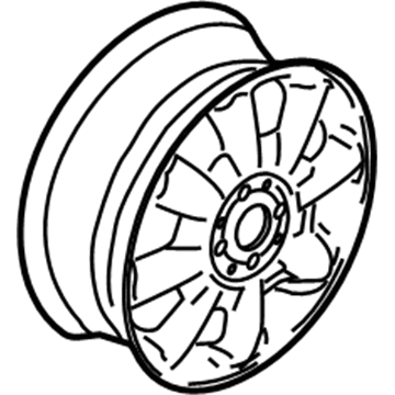 BMW 36-11-1-512-348 Light Alloy Rim, Silver