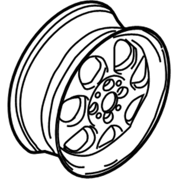 BMW 36-11-1-512-458 Light Alloy Rim, Silver