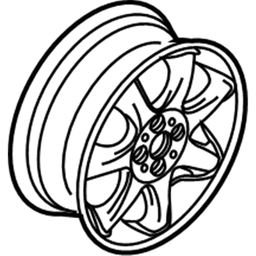 BMW 36-11-6-775-684 Light Alloy Rim, Silver