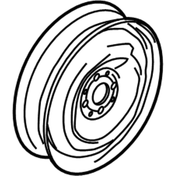 BMW 36-11-1-509-164 Compact Spare Wheel, Steel, Black