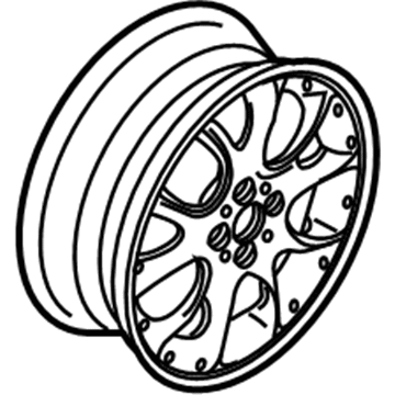 BMW 36-11-6-775-686 2-Piece Disc Wheel, Silver