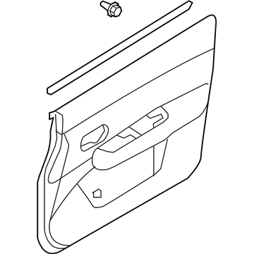 Nissan 80900-EM02A FINISHER Assembly Front Door RH