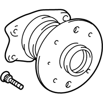 Lexus 42450-33020 Rear Axle Hub & Bearing Assembly, Left