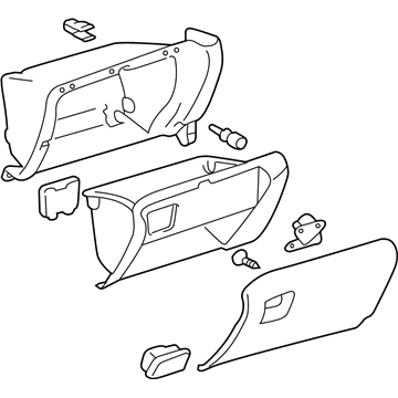 Lexus 55303-48140-A0 Door Assy, Glove Compartment