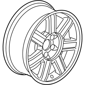 GM 9595459 Wheel Rim-18X8 Aluminum (Machined)