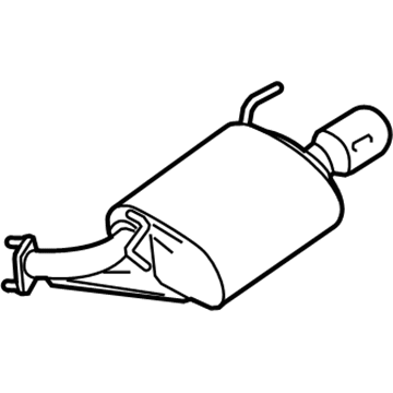 Infiniti 20100-1MM1A MUFFLER Assembly-Exhaust Main
