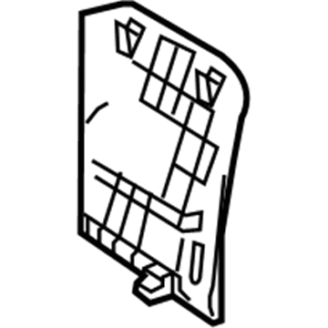 Lexus 71705-53031-C0 Board Sub-Assy, Front Seat Back