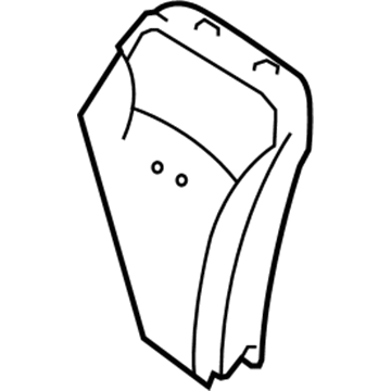 Lexus 71551-53180 Pad, Front Seat Back, R