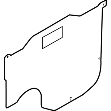 Kia 0K53A58861 Screen-Front Door, RH