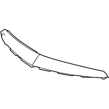 Acura 71127-TX6-A50ZB Garnish, Front Grille (Slate Silver Metallic)