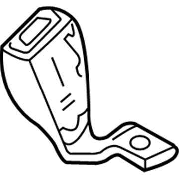 Mopar TS921DVAB Rear Inner Seat Belt