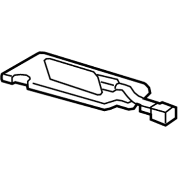 Acura 83230-TL2-A11ZB Sunvisor Assembly, Passenger Side (Gray) (Mirror)