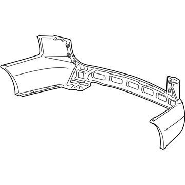 Acura 04715-STX-A92ZZ Face, Rear Bumper (Dot)