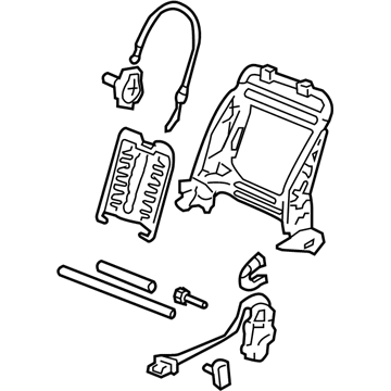 Honda 81126-SDB-A74 Frame, R. FR. Seat-Back (Tachi-S/Setex)