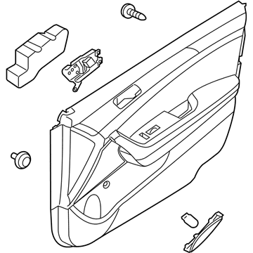 Hyundai 82305-C2110-PPB Panel Assembly-Front Door Trim, LH