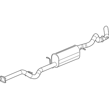 GM 15262863 Muffler Asm-Exhaust (W/ Exhaust Pipe & Tail Pipe)