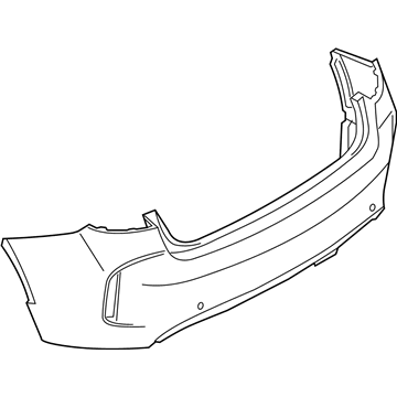 BMW 51-12-8-066-911 Panel, Bumper, Primed, Rear