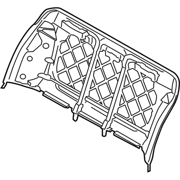 BMW 52-20-7-059-599 Backrest Frame Electrical. Fa