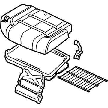 Nissan 88300-9GE2D Cushion Assy-Rear Seat, RH