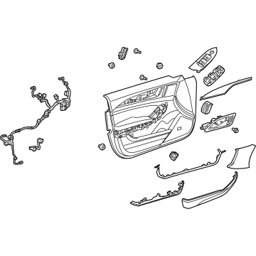 GM 84666444 Door Trim Panel