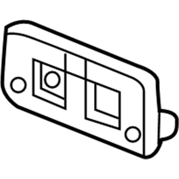 Honda 71145-SDA-A10 Base, Front License Plate