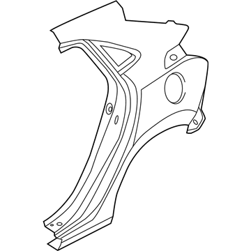 Hyundai 71503-A5C00 Panel Assembly-Quarter Outer, LH