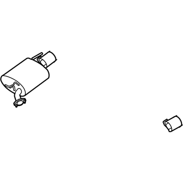 Infiniti 20100-EJ80A Exhaust Main Muffler Assembly