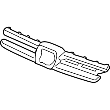 Honda 71122-S9A-A01 Base, Front Grille Top (Black)